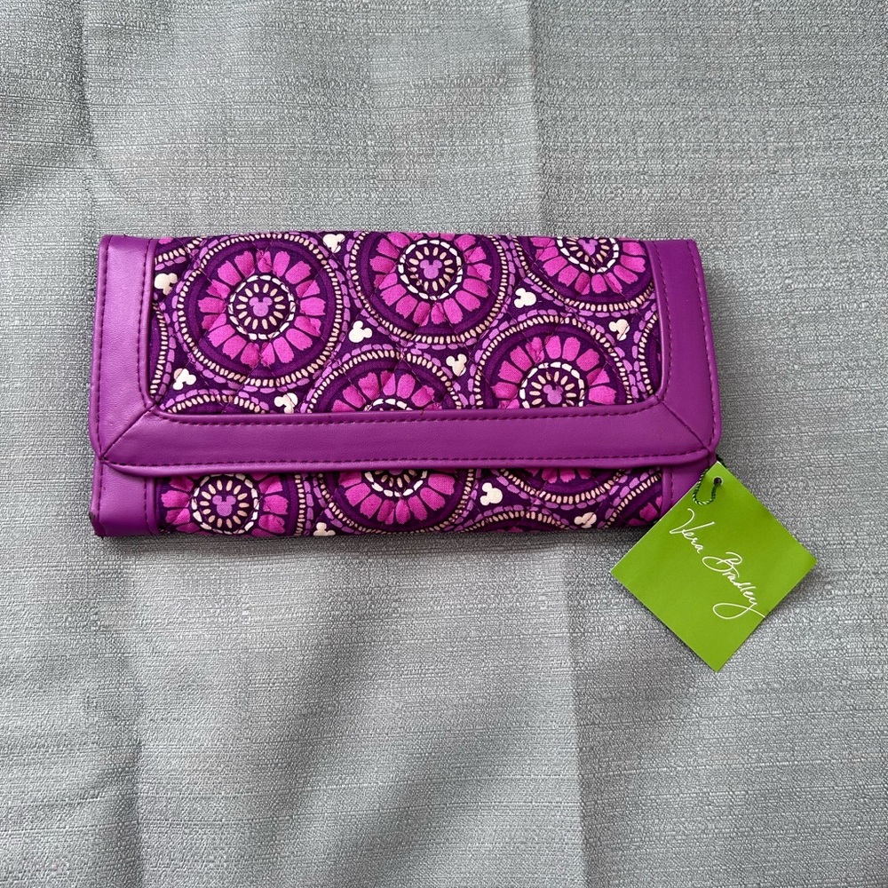 NWT Vera Bradley Pink and Purple Women's Wallet